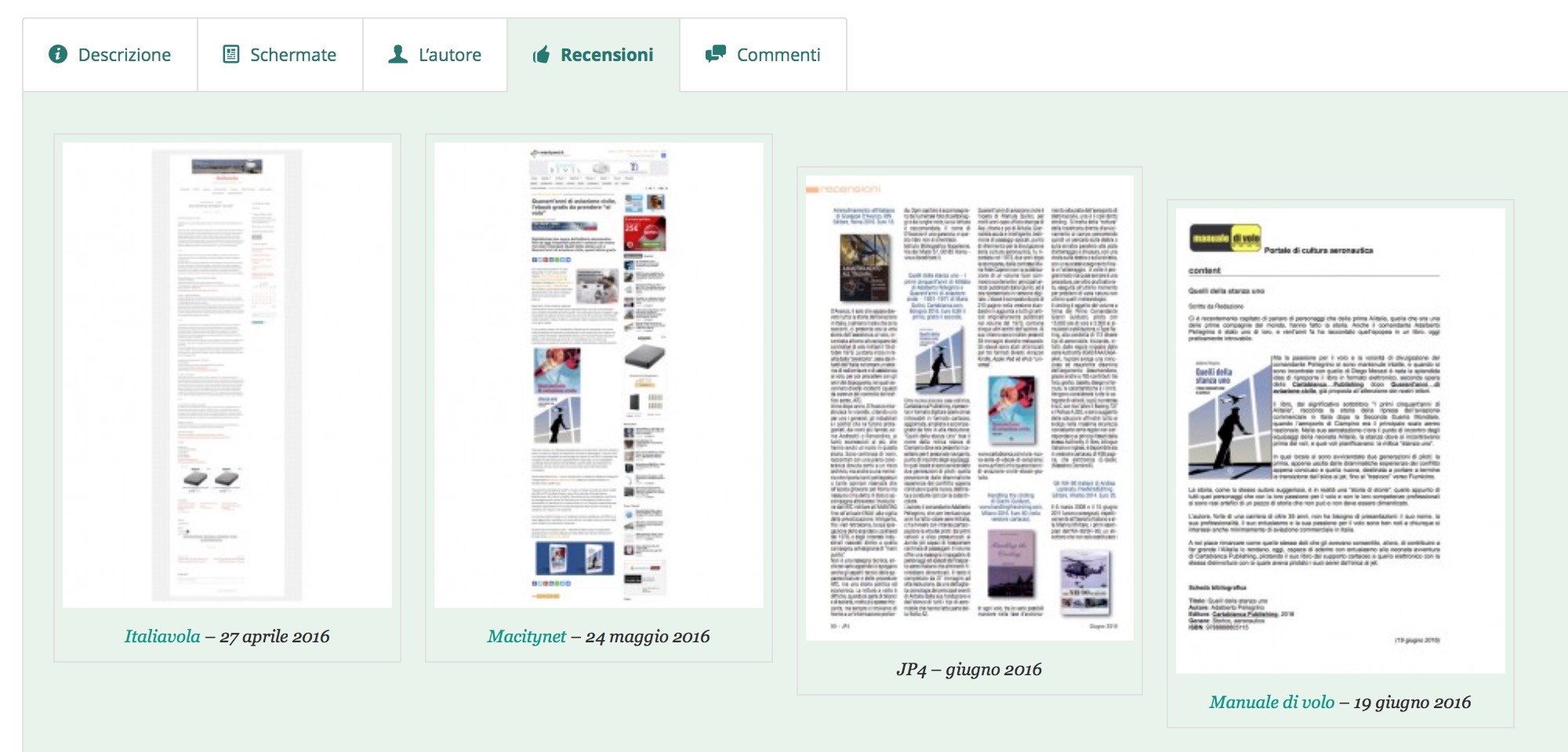 Media items being shifted within a tab