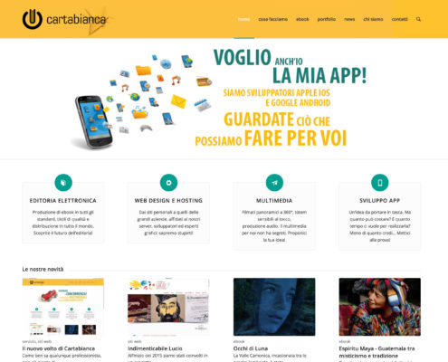 La nuova home page